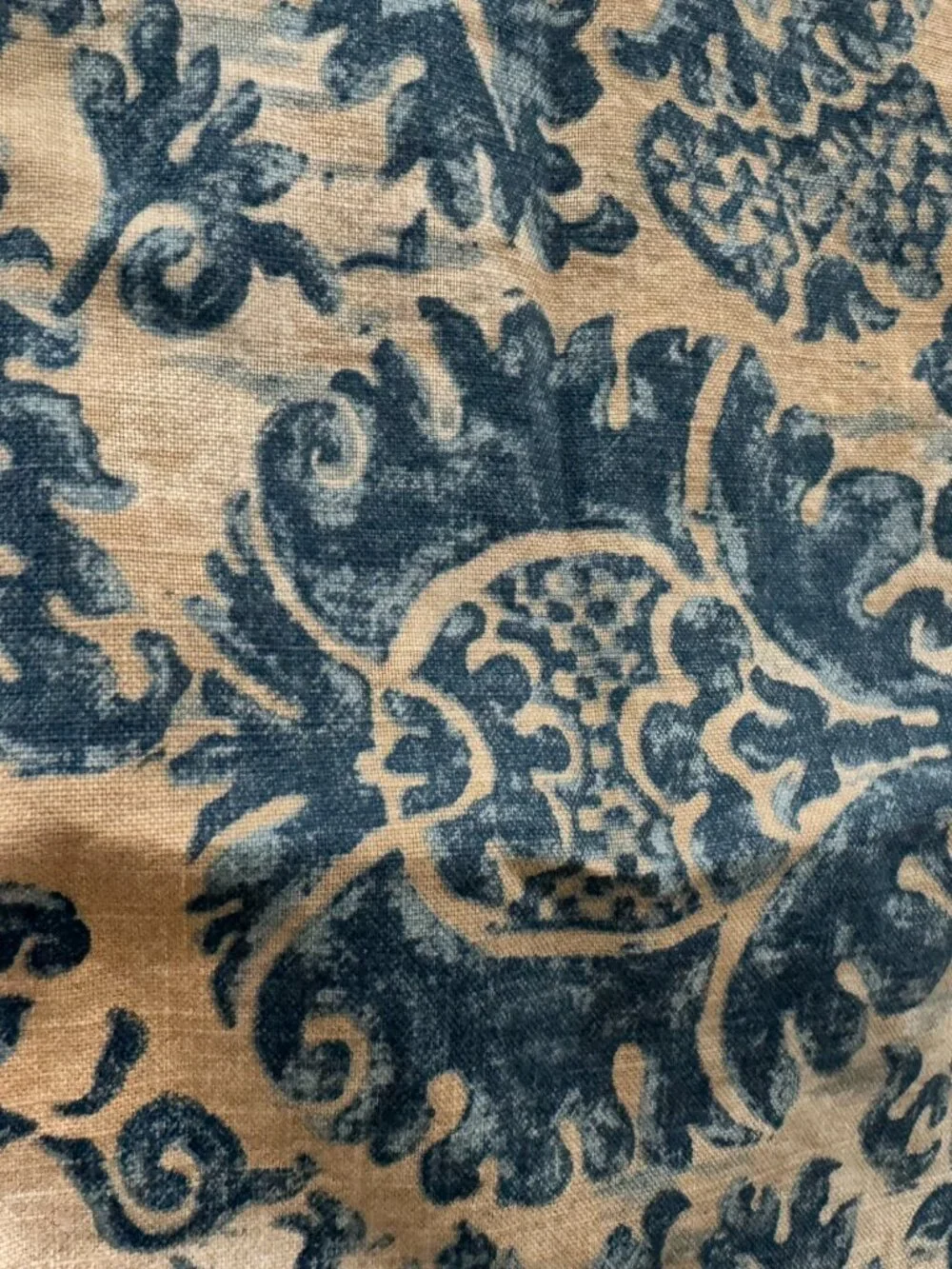 Ralph Lauren 2 BLUE DAMASK The LANDING DECORATIVE PILLOW SHAMS
